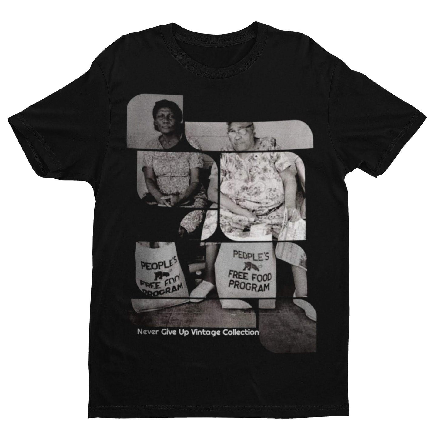 People's Food Program Unisex Tee - Never Give Up Vintage Collection