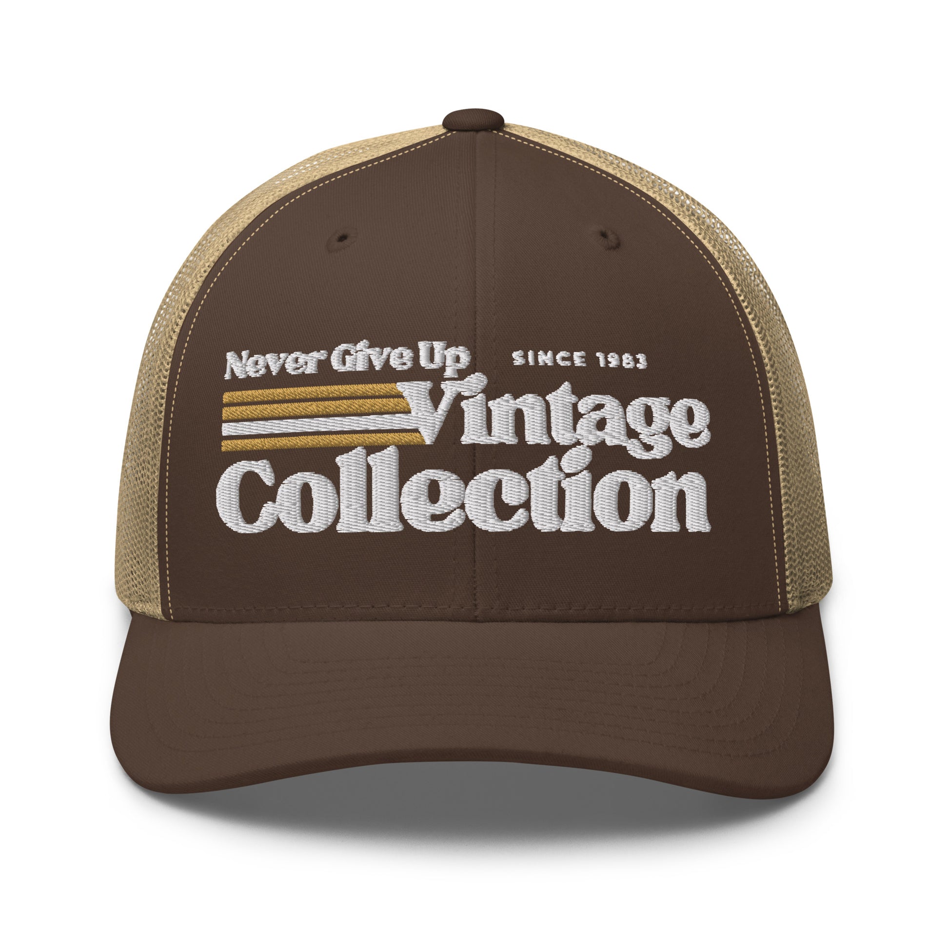 Retro Collection Trucker Cap - Never Give Up Vintage Collection