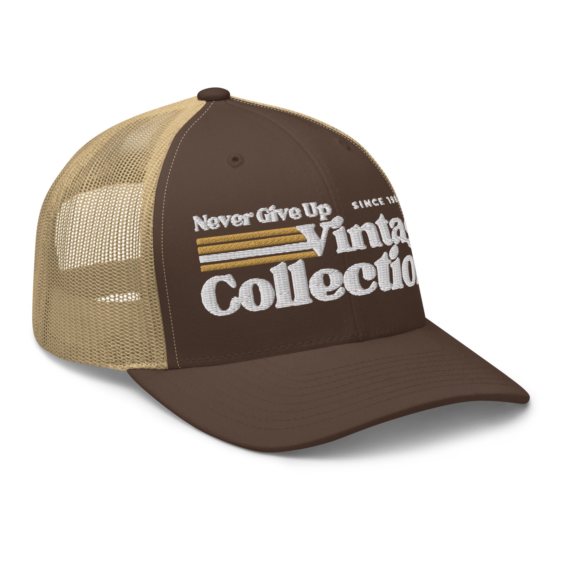 Retro Collection Trucker Cap - Never Give Up Vintage Collection