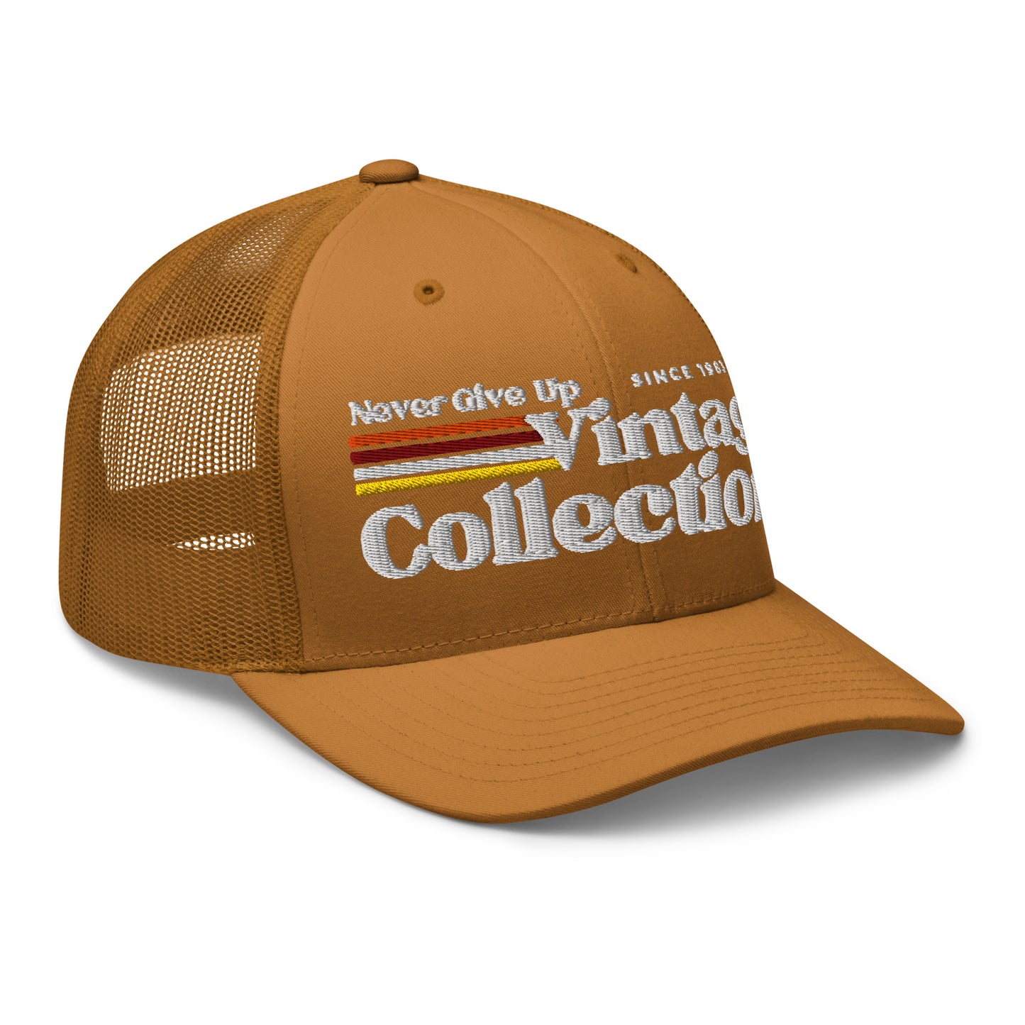 Retro Collection Trucker Cap - Never Give Up Vintage Collection