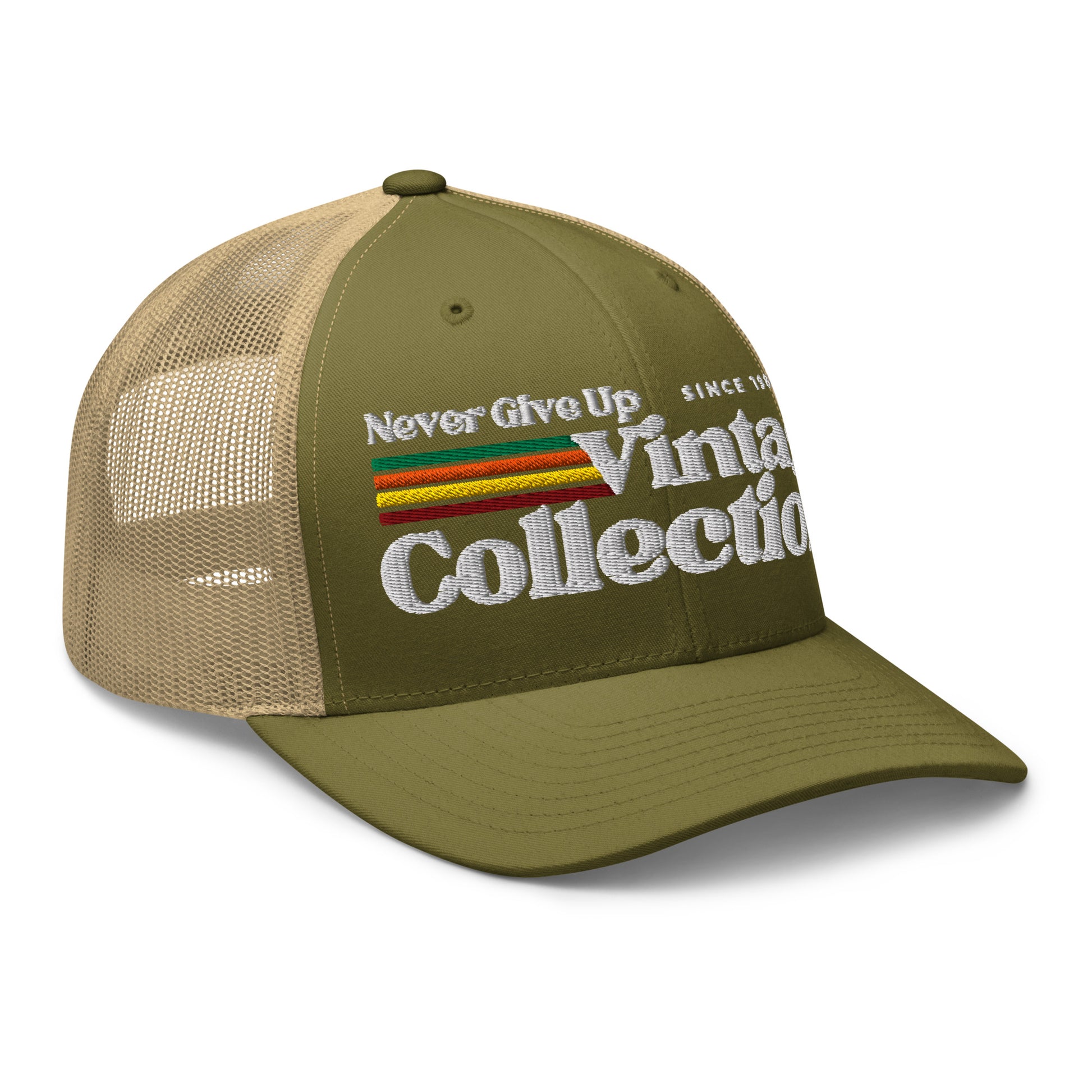 Retro Collection Trucker Cap - Never Give Up Vintage Collection
