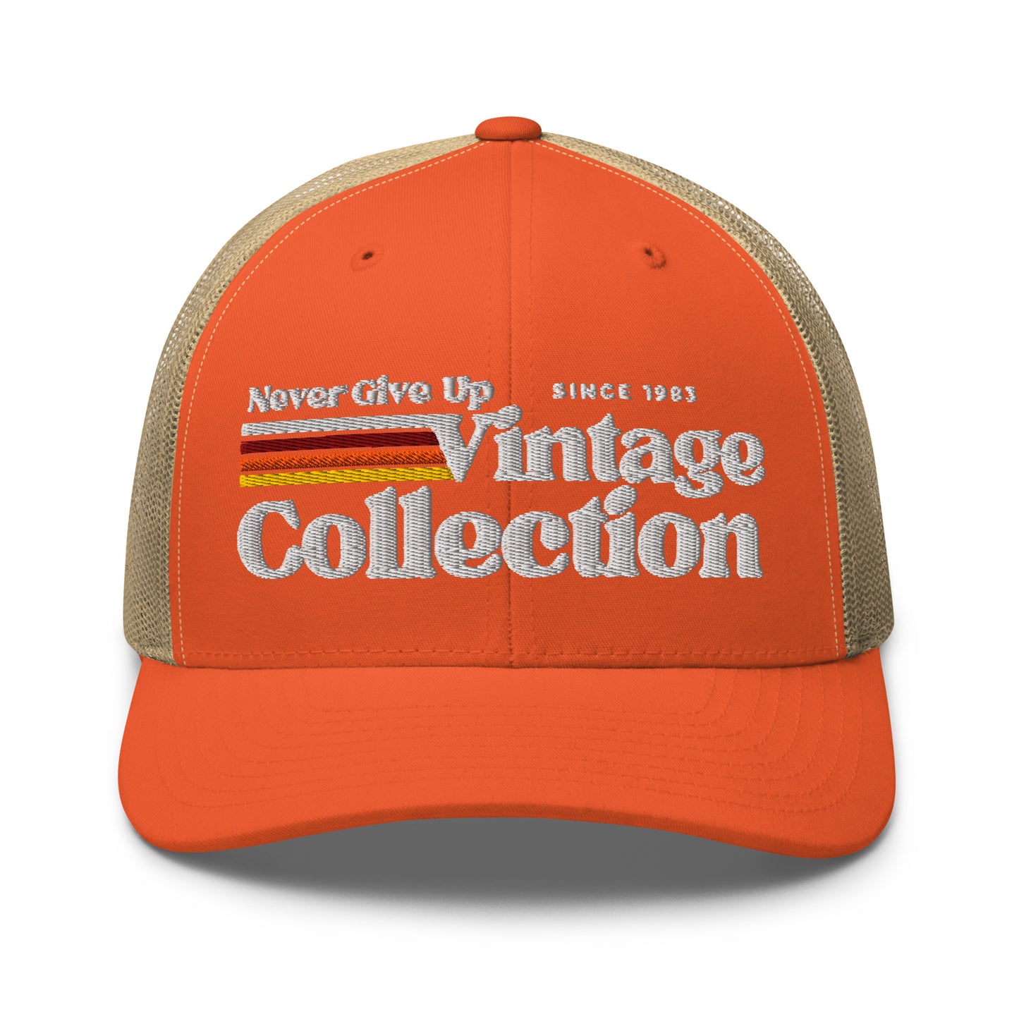 Retro Collection Trucker Cap - Never Give Up Vintage Collection