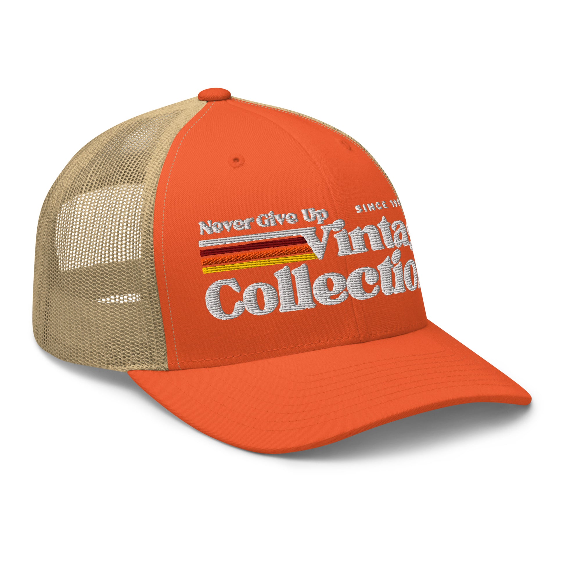 Retro Collection Trucker Cap - Never Give Up Vintage Collection