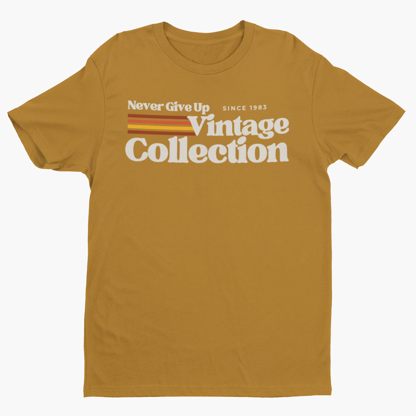 Retro Collection Unisex T-Shirt - Never Give Up Vintage Collection