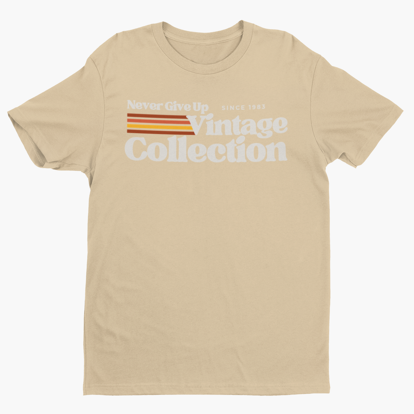 Retro Collection Unisex T-Shirt - Never Give Up Vintage Collection