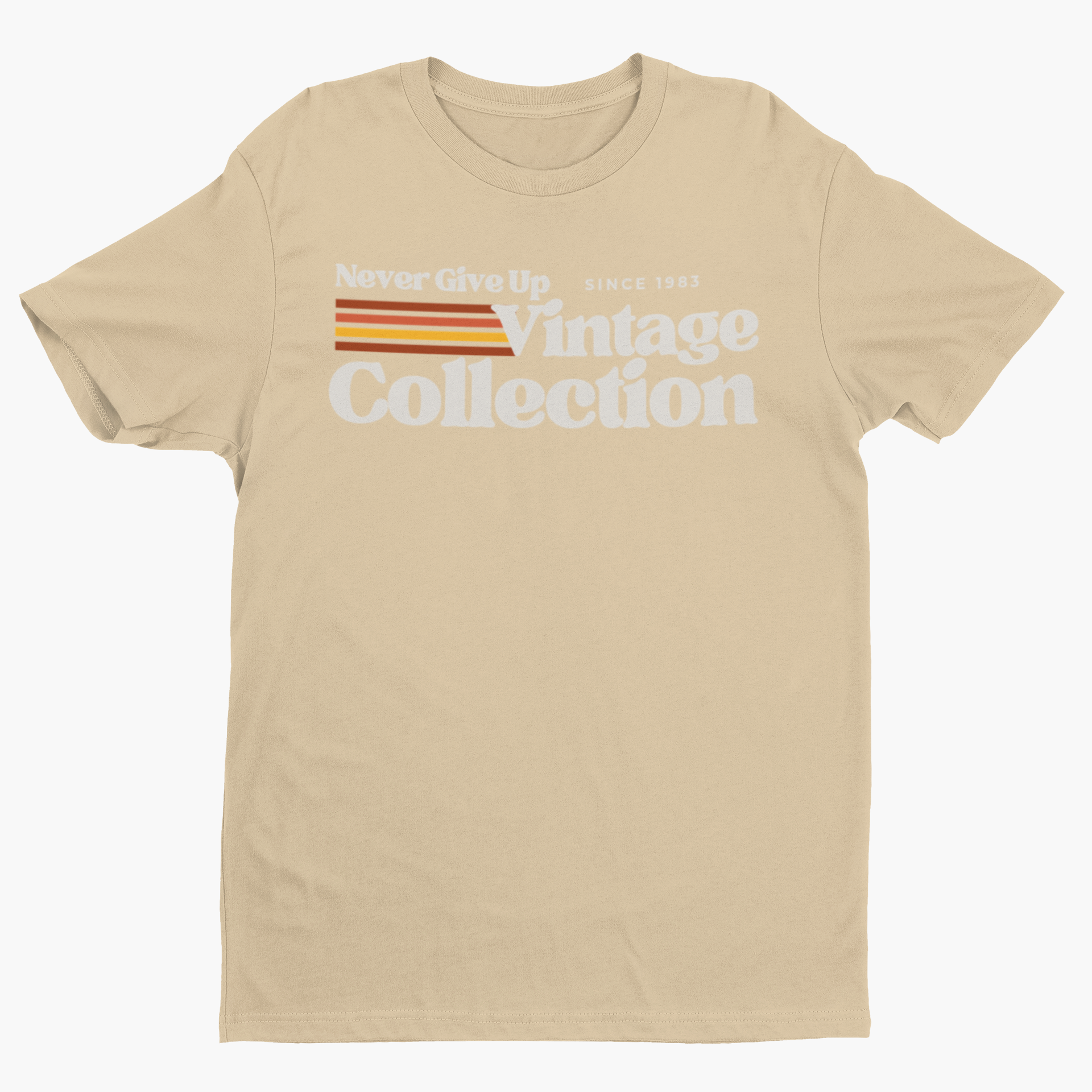 Retro Collection Unisex T-Shirt - Never Give Up Vintage Collection