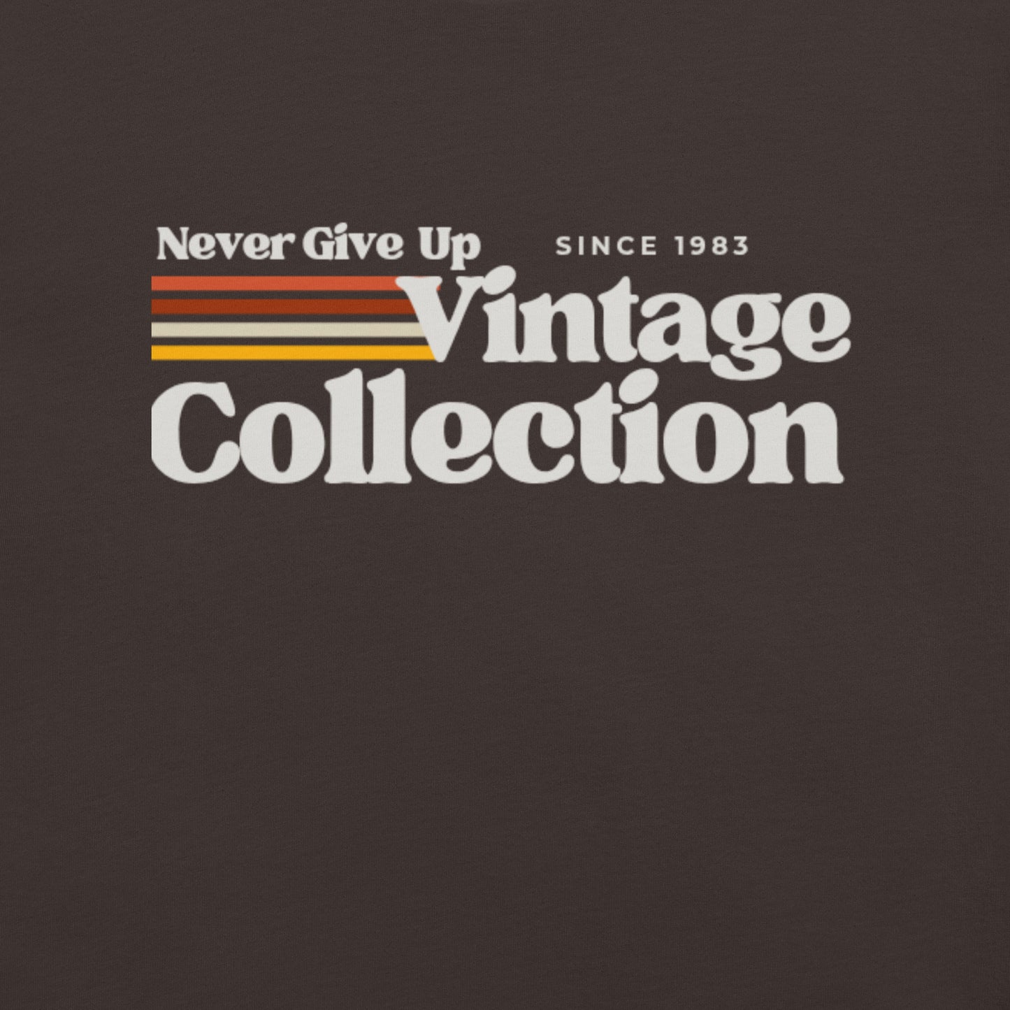 Retro Collection Unisex t-shirt - Never Give Up Vintage Collection