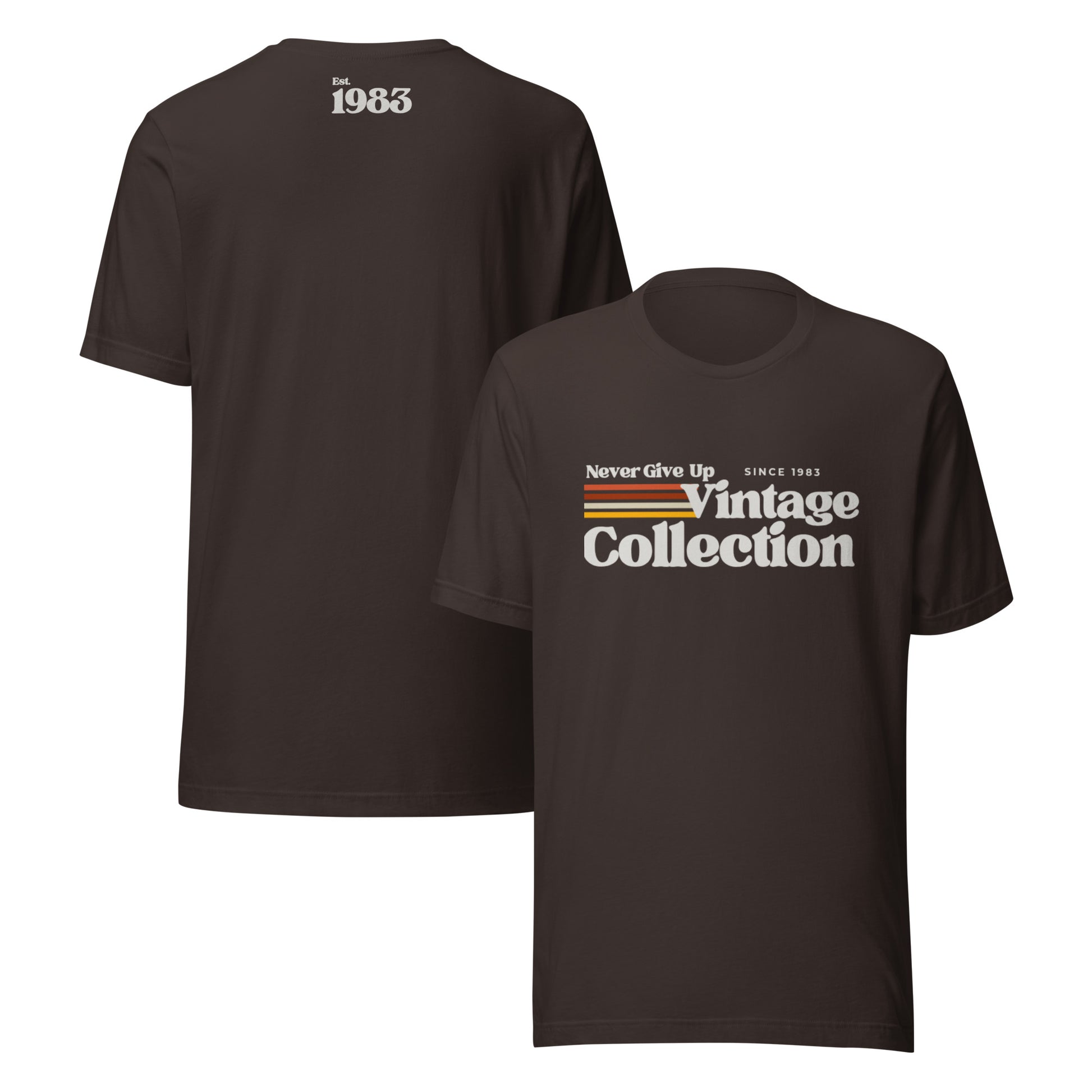 Retro Collection Unisex t-shirt - Never Give Up Vintage Collection