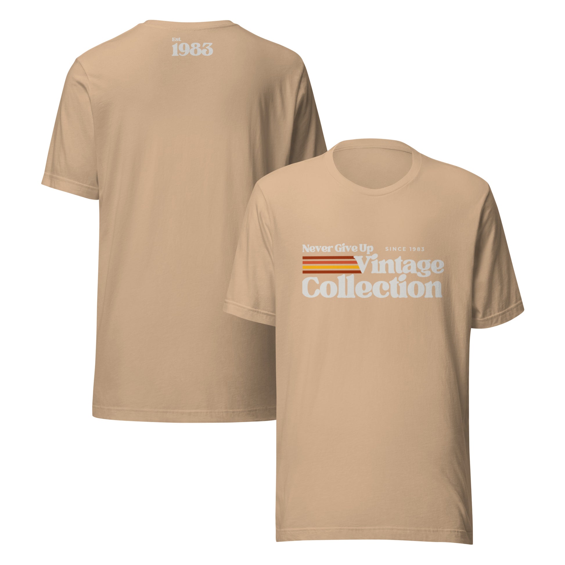 Retro Collection Unisex T-Shirt - Never Give Up Vintage Collection