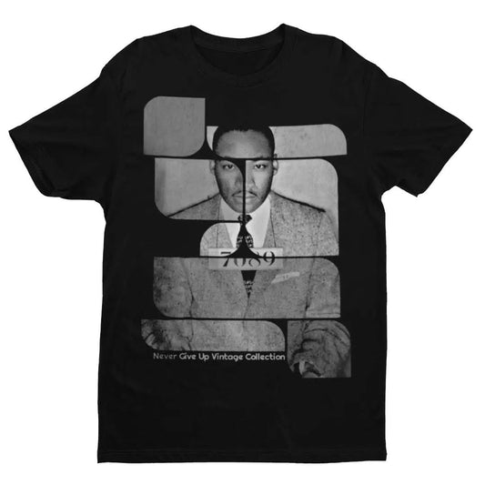 MLK Line Up Unisex Tee - Never Give Up Vintage Collection