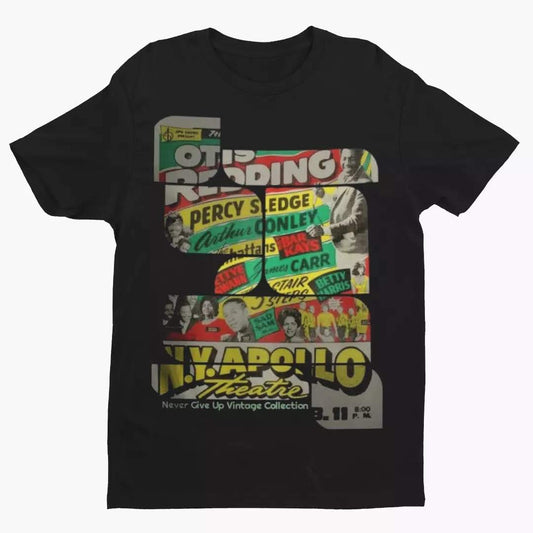 Otis Redding Apollo Unisex Tee - Never Give Up Vintage Collection