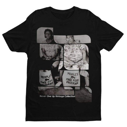 People's Food Program Unisex Tee - Never Give Up Vintage Collection