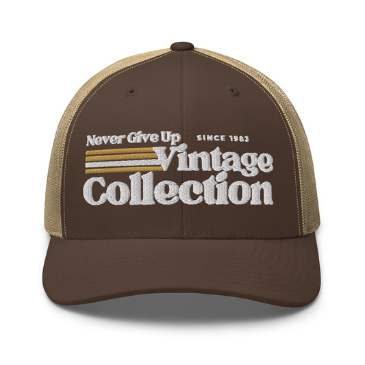 Retro Collection Trucker Cap - Never Give Up Vintage Collection