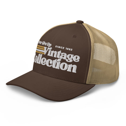 Retro Collection Trucker Cap - Never Give Up Vintage Collection