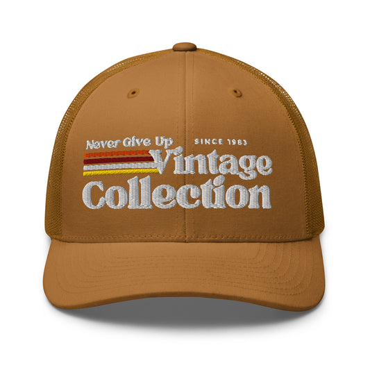 Retro Collection Trucker Cap - Never Give Up Vintage Collection