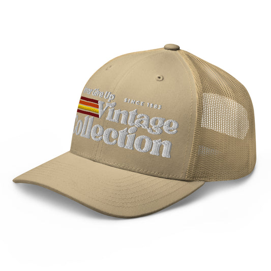 Retro Collection Trucker Cap - Never Give Up Vintage Collection