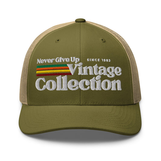 Retro Collection Trucker Cap - Never Give Up Vintage Collection