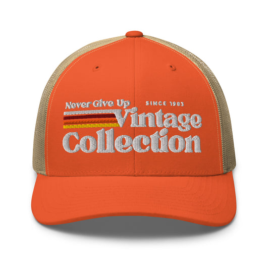 Retro Collection Trucker Cap - Never Give Up Vintage Collection