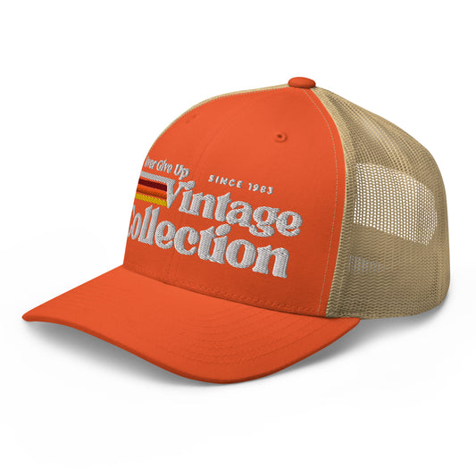 Retro Collection Trucker Cap - Never Give Up Vintage Collection