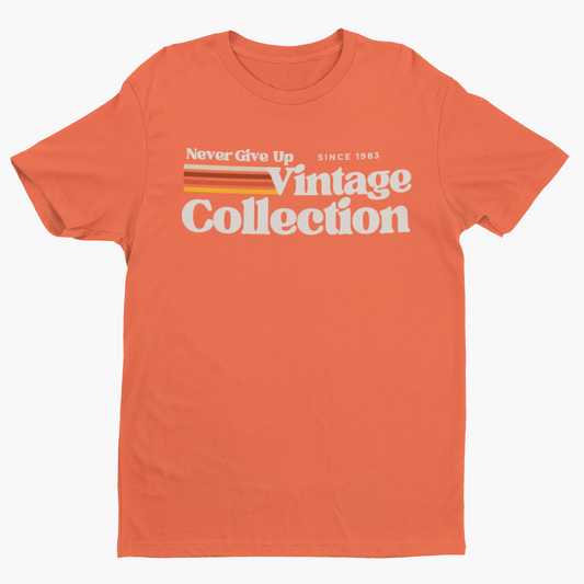 Retro Collection Unisex T-Shirt - Never Give Up Vintage Collection
