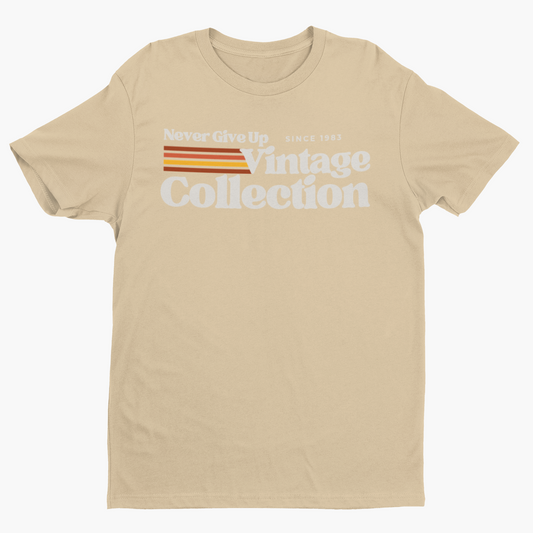 Retro Collection Unisex T-Shirt - Never Give Up Vintage Collection