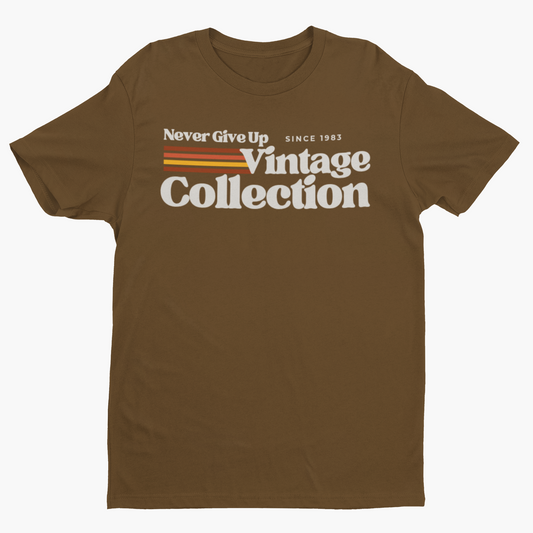 Retro Collection Unisex t-shirt - Never Give Up Vintage Collection