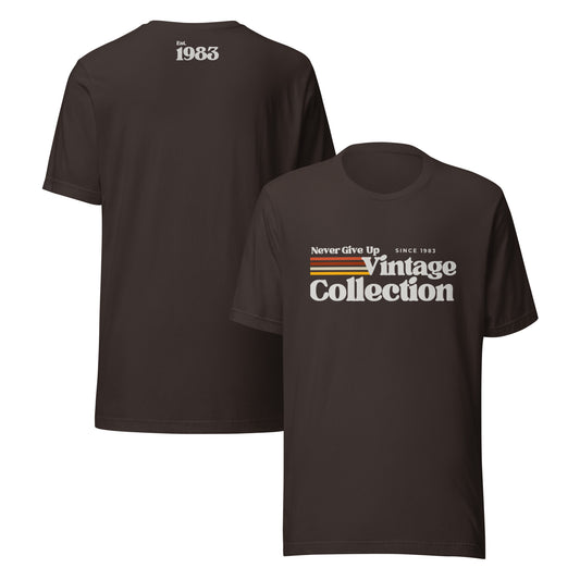 Retro Collection Unisex t-shirt - Never Give Up Vintage Collection