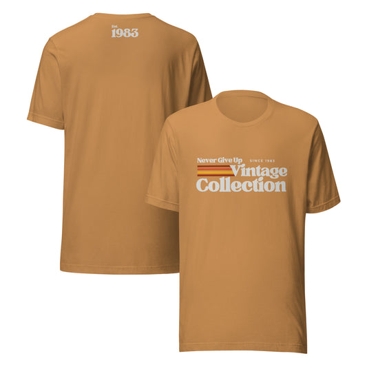 Retro Collection Unisex T-Shirt - Never Give Up Vintage Collection